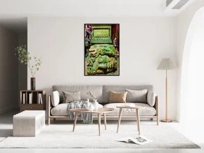 Visit to Basilica Cistern in Istanbul shows ancient columns Reproduction