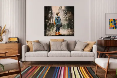 In Orange Boots Reproduction