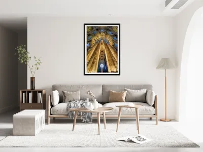 Visit to Santa Maria del Mar in Barcelona Spain Reproduction