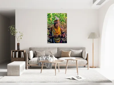 Life in kalash village of bumburet valley in pakistan Reproduction