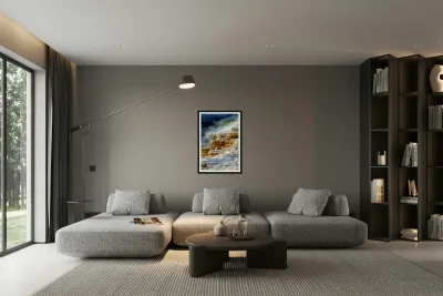 Mound Spring and Jupiter Terrace display geothermal features Reproduction