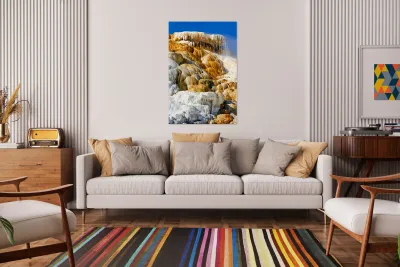 Explore devils thumb at yellowstone national park in usa Reproduction