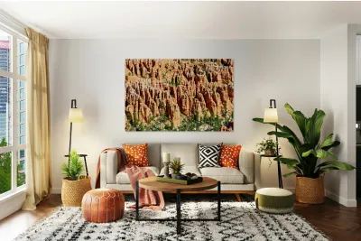 Views of bryce canyon from bryce point in national park usa Reproduction