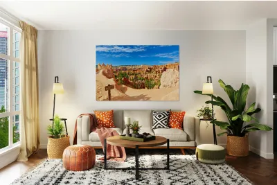 Explore queens garden in bryce canyon national park usa Reproduction