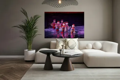 Water puppetry performance in Hanoi Vietnam Reproduction