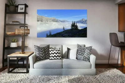 Inversion above Spray Lakes 1 Reproduction