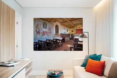 Visit to San Niccolo church in Cortona with Signorelli paintings Reproduction