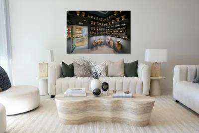 Cinerary urns in Guarnacci Museum of Etruscan artifacts Reproduction