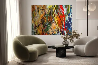 Jackson Pollock 4 Reproduction