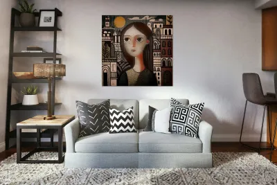 The City Within Her Reproduction