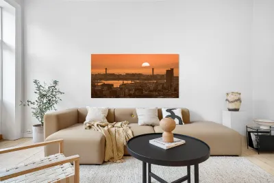 Last Light Over Osaka Bay Reproduction