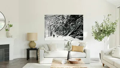 Dans la neige de Montreal Reproduction