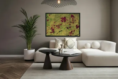 Abstract line art the 14th horizontal version 2 Reproduction