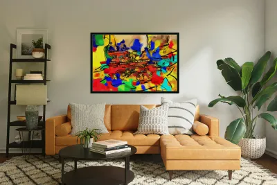 Abstract line art the 2nd horizontal Reproduction