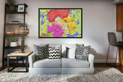 Abstract line art the 6th horizontal Reproduction