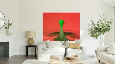 Water droplet collision - coating Reproduction