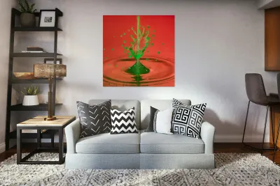 Water droplet collision - Christmas Tree Reproduction