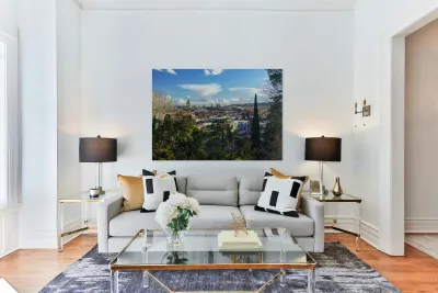 Skyline of the city of Rome Italy Reproduction