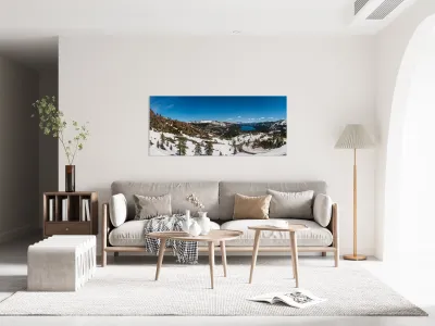 Donner Pass in Sierra Nevada mountains Reproduction