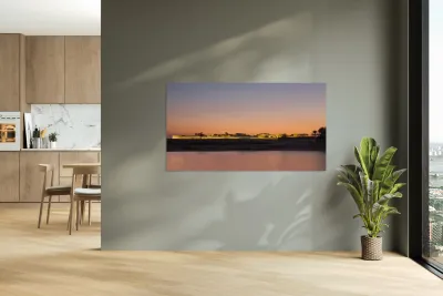 Old Bahrain Fort at Seef at sunset Reproduction