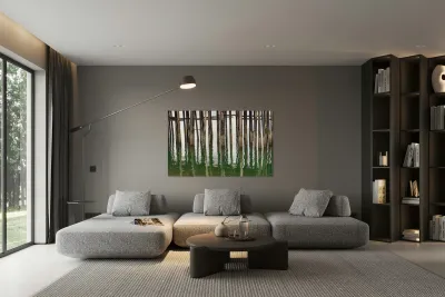 Old wooden pier structure in bay at Icy Strait Point in Alaska Reproduction