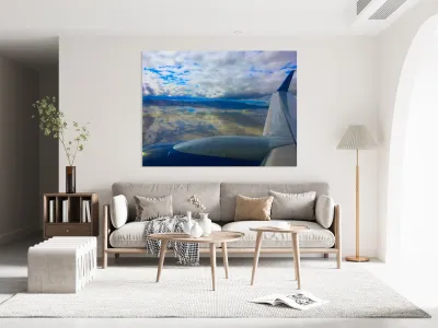 Reflections Over Great Salt Lake  Reproduction