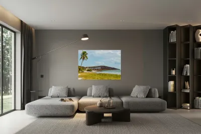 Florida Keys rail bridge and heritage trail Reproduction