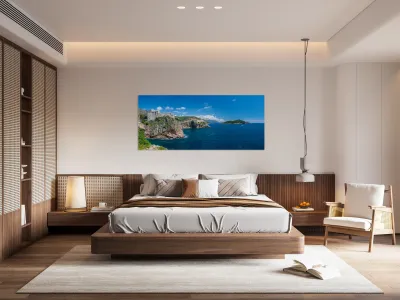 Fort Lawrence and city walls of the old town of Dubrovnik Reproduction