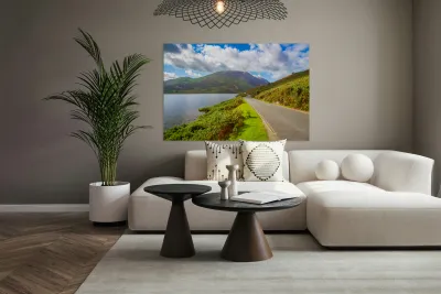 View over Crummock Water in Lake District Reproduction