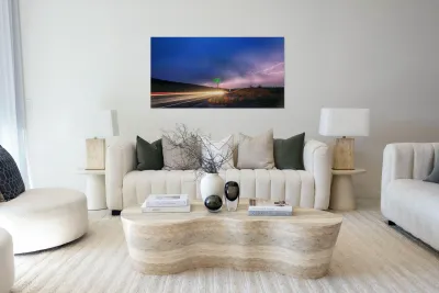 Cruising Highway 36 Into Storm Reproduction