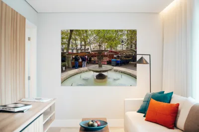 Streets of Paris -- Farmers Market Reproduction