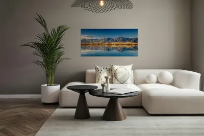 Boulder Colorado Rocky Mountains Flatirons Reflections Reproduction