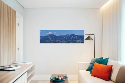 Boulder Flatirons and University of Colorado Panoramic View Reproduction