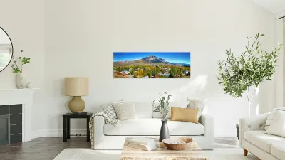 Crested Butte Town Panorama Reproduction