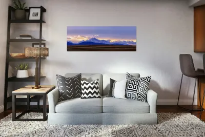 Twin Peaks Panorama View Agriculture Plains 2 Reproduction