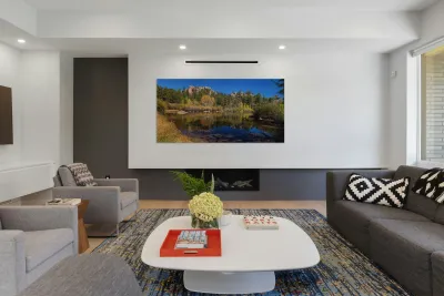 lakes red feather panoramic view Reproduction