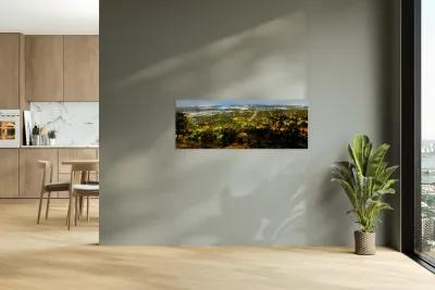 Boulder Colorado City Lights Panorama Reproduction