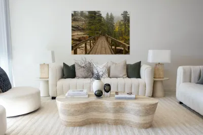 Bridge Into The Clouds 48x36 Reproduction