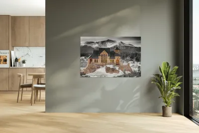 Chapel on the Rock BW Selective Reproduction