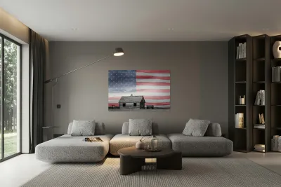 Rustic America Reproduction