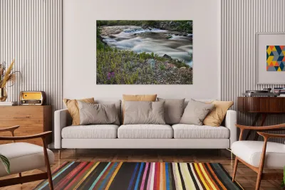 South Boulder Creek Summer View Reproduction