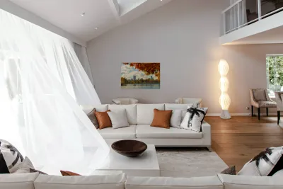 Denver Skyline Fall Foliage View Reproduction