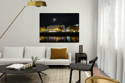 Dublin Dreams along River Quay 2 Reproduction