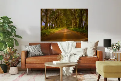 Painting of Tree Tunnel on Kauai Reproduction
