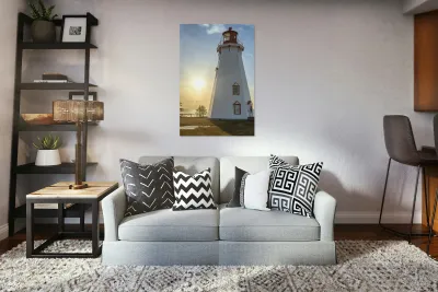 Panmure Lighthouse Sunray Sunrise Reproduction