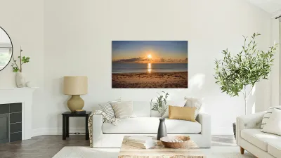 Panmure Island beach sunrise Reproduction
