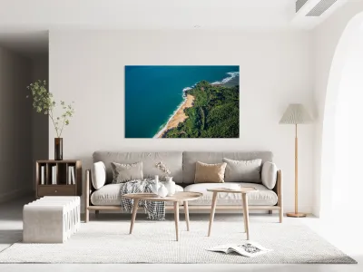 Garden Island of Kauai from helicopter tour Reproduction