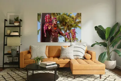 Duke Kahanamoku statue in Waikiki Reproduction