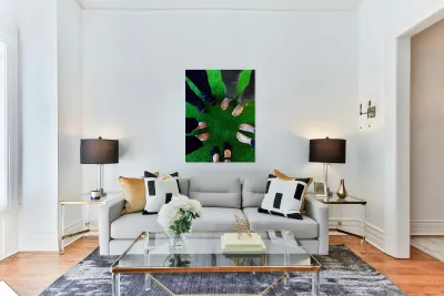 Fancy Feet Team Huddle  Reproduction