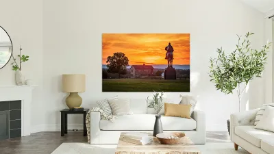 Stonewall Jackson at Manassas Battlefield Reproduction